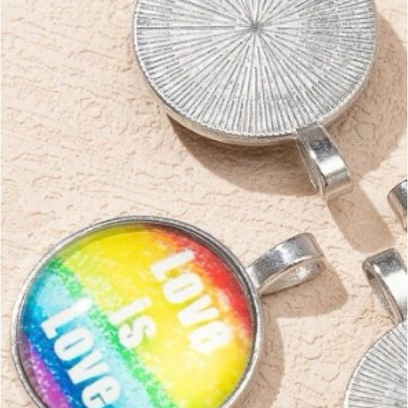 🌈 Unisex 3 Pcs Interchangeable Charm Necklace NWT - Picture 9 of 11